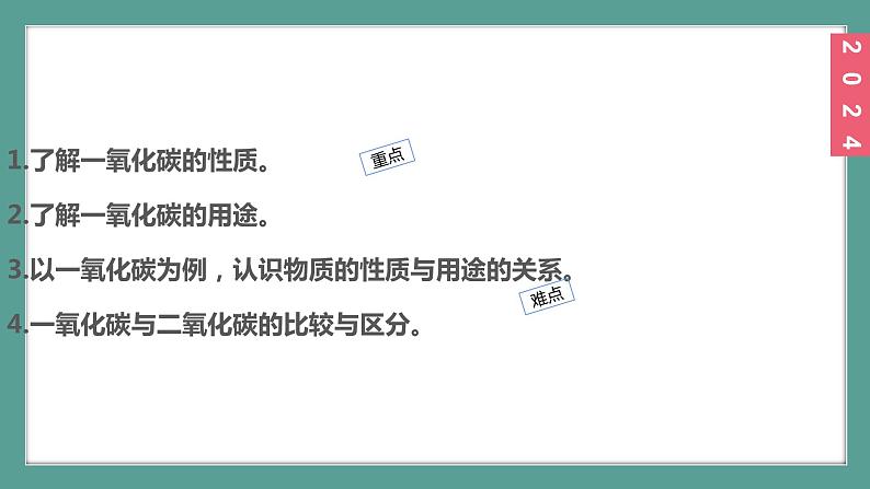 (2024)人教版化学九年级上册（6-2）碳单质的多样性 第1课时 一氧化碳 PPT课件03