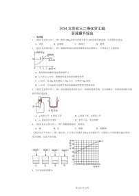 [化学][二模]2024北京初三试题分类汇编：溶液章节综合