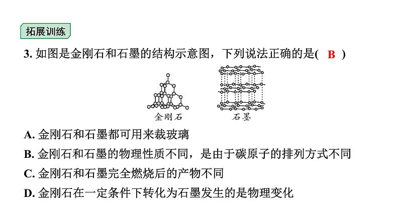 2024福建中考化学二轮中考题型研究 专题三 碳和碳的氧化物（课件）第4页