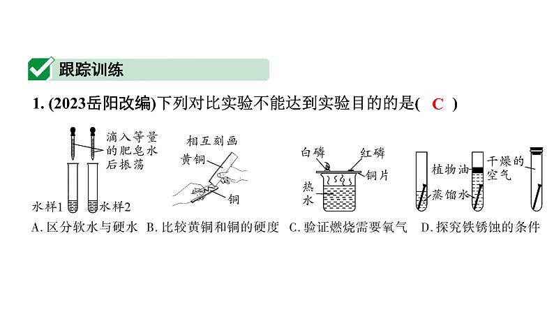 2024福建中考化学二轮中考题型研究 专题十六 横向实验分类练（课件）第6页