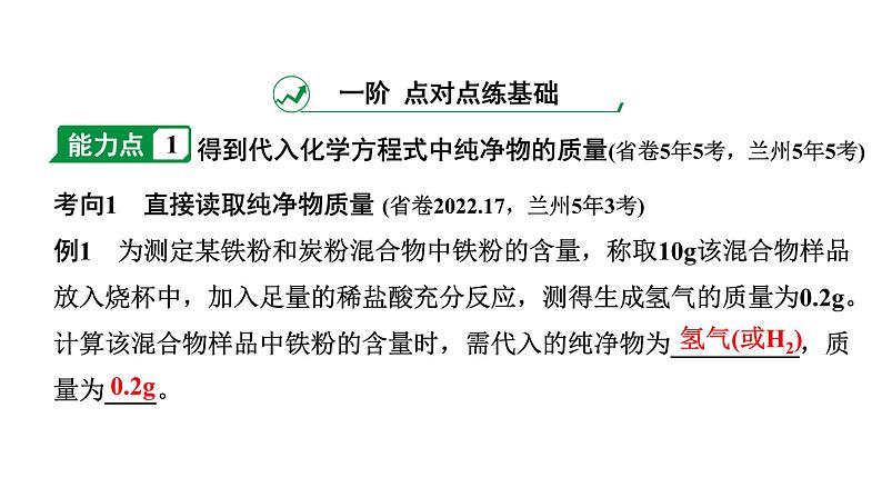 2024甘肃中考化学二轮复习之中考题型研究 专题十 计算题（课件）02