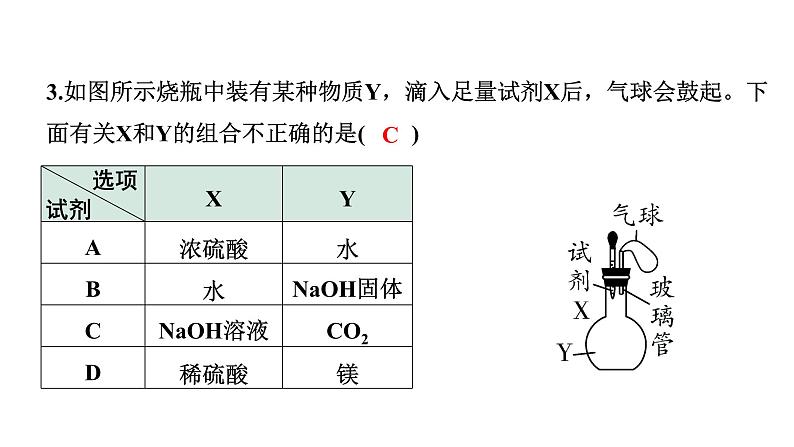 2024甘肃中考化学二轮复习之中考题型研究 专题一 横向实验归类练（课件）第7页