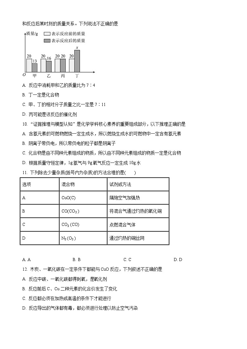 湖南省岳阳市第十九中学2023-2024学年九年级上学期12月月考化学试题（解析版）03