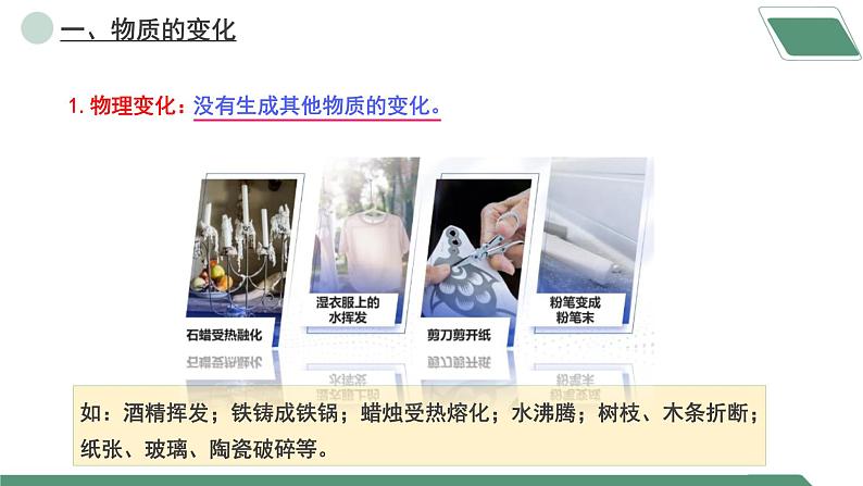 【核心素养】课题1第1课时《物质的变化和性质》课件PPT+教学设计+同步分层练习（含答案和教学反思）06