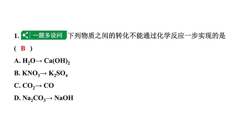 2024甘肃中考化学一轮复习 微专题 物质间的相互反应及规律（课件）第2页