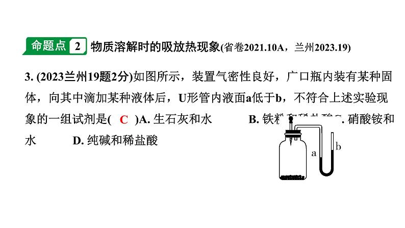 2024甘肃中考化学一轮复习之中考考点研究 第九单元 溶液（课件）04