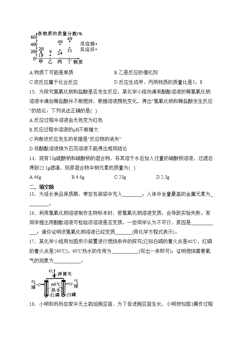 河南省驻马店市遂平县2024届九年级下学期中考三模化学试卷(含答案)03