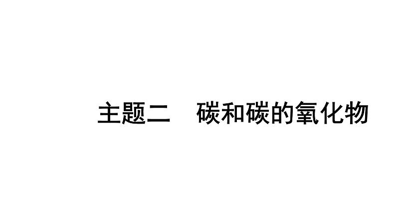 2024贵阳中考化学二轮专题复习 主题二 碳和碳的氧化物（课件）01