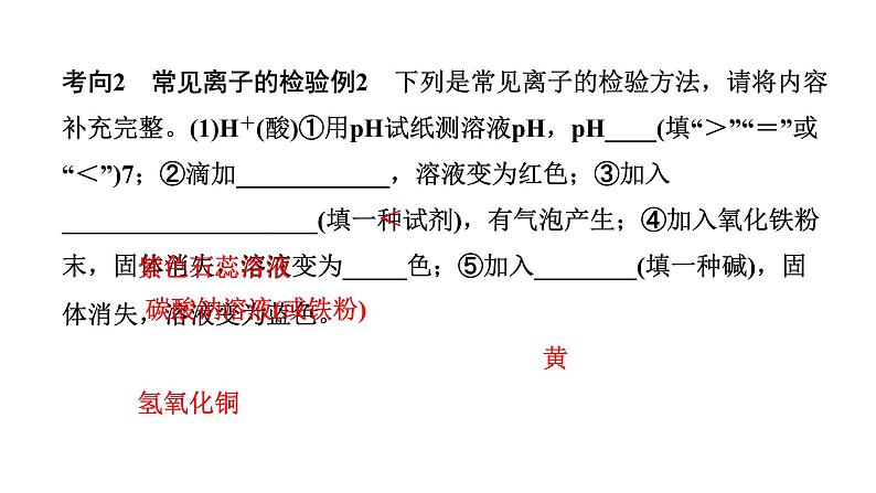 2024海南中考化学二轮重点专题突破 微专题 物质的检验与鉴别（课件）第4页