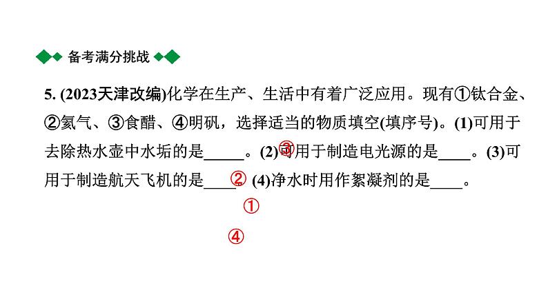 2024海南中考化学二轮重点专题突破 微专题 物质的用途（课件）第7页