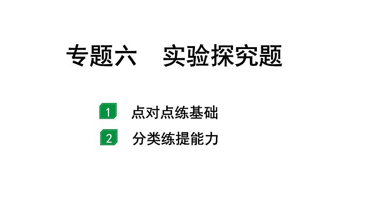 2024海南中考化学二轮重点专题突破 专题六 实验探究题（课件）01