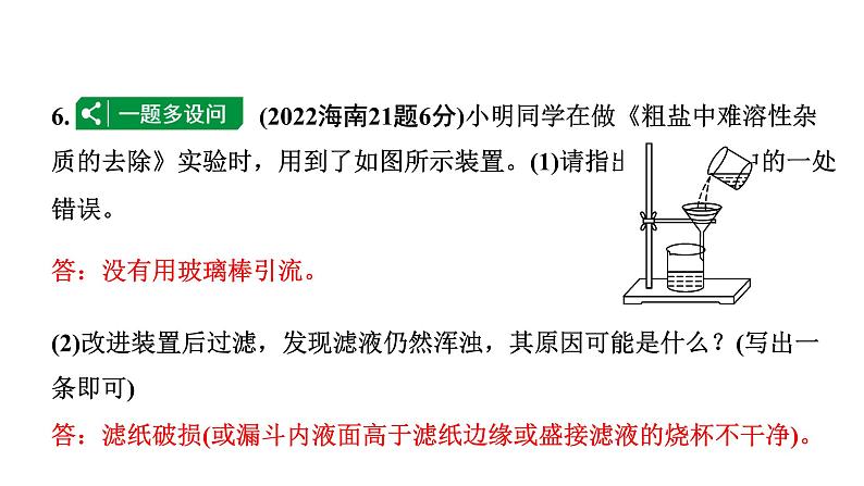 2024海南中考化学一轮复习 中考考点研究 第十一单元 盐　化肥（课件）第8页