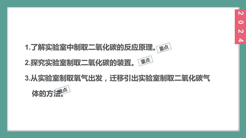 (2024)人教版化学九年级上册（6-3）二氧化碳的实验室制取 PPT课件02