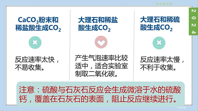 (2024)人教版化学九年级上册（6-3）二氧化碳的实验室制取 PPT课件08