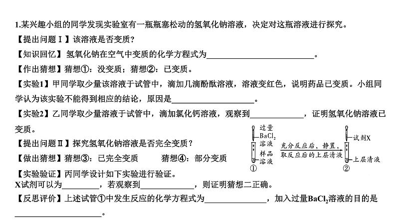 2024河北化学中考备考重难专题：氢氧化钠变质的探究 （课件）04