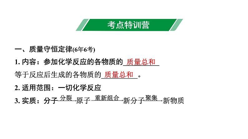 2024北京中考化学二轮复习专题 第18讲 质量守恒定律及化学方程式 （课件）02