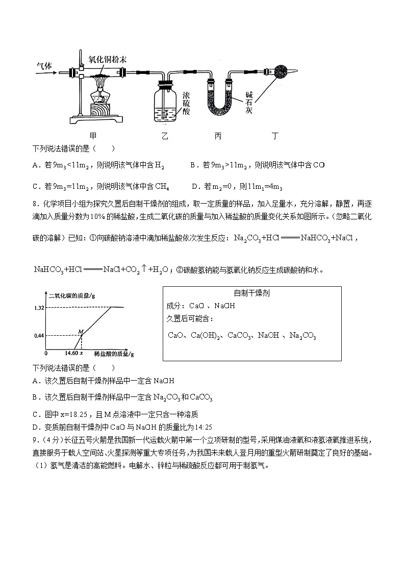 2024年湖北省武汉市初中毕业生学业考试化学试卷(无答案)03