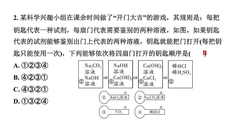 2024江苏中考化学二轮中考考点研究 第11讲 物质的检验、鉴别、除杂(含分离)和推断（课件）第3页