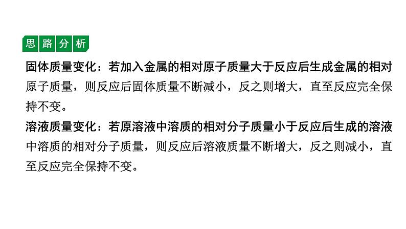 2024江苏中考化学二轮中考考点研究 微专题 金属与盐溶液的反应（课件）第3页