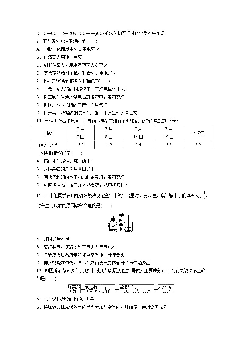 2024辽宁中考化学三轮冲刺专项训练 题组特训六（含答案）第2页