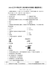 2024辽宁中考化学三轮冲刺专项训练 题组特训三（含答案）