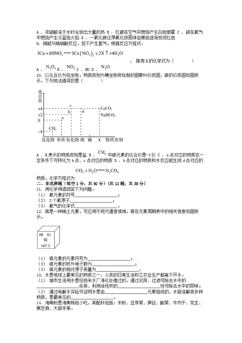 [化学][二模]吉林省长春市德惠市2024年中考化学二模试题第2页
