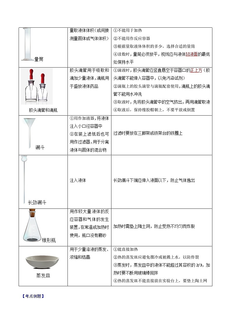 第03课 走进化学实验室（解析版）-【赢在暑假】新九年级化学暑假预习课（人教版）第3页