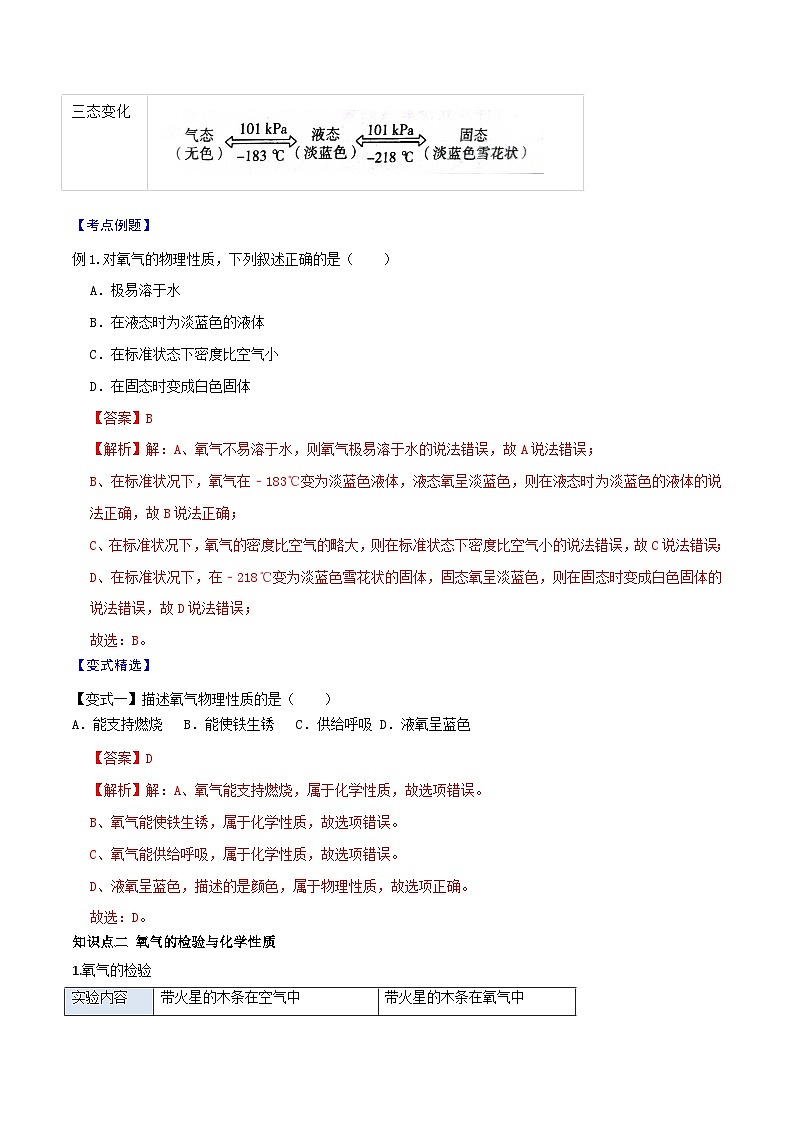 第05课 氧气（解析版）-【赢在暑假】新九年级化学暑假预习课（人教版）第2页