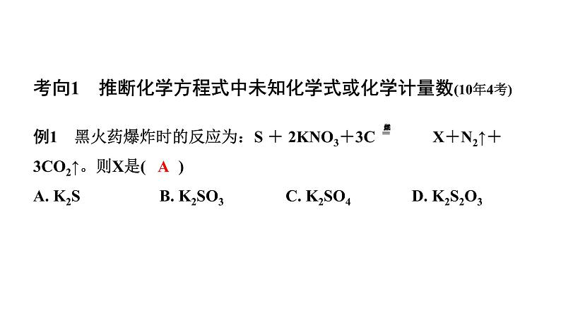 2024宁夏中考化学二轮重点专题突破 微专题 质量守恒定律的应用（课件）02