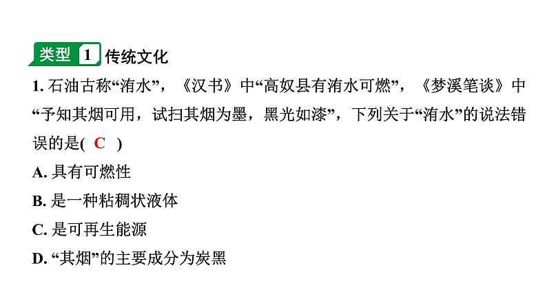 2024山东中考化学二轮重点专题突破 专题四 情境、材料类试题（课件）第2页