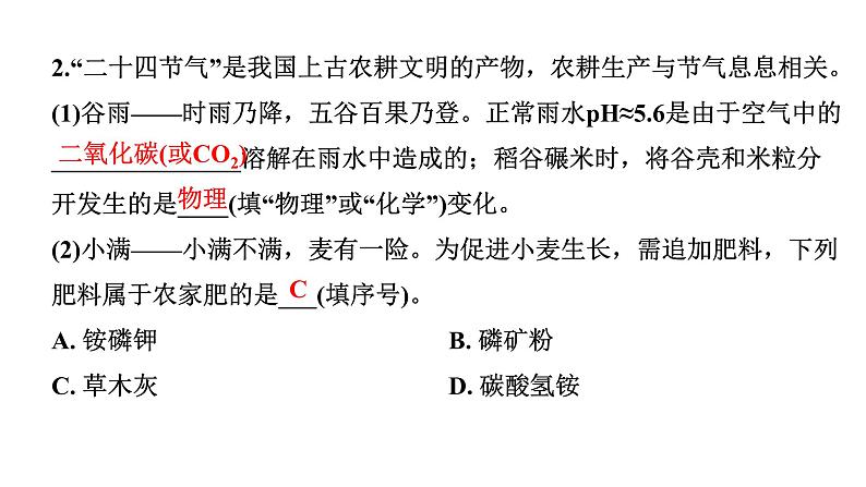 2024山东中考化学二轮重点专题突破 专题四 情境、材料类试题（课件）第3页