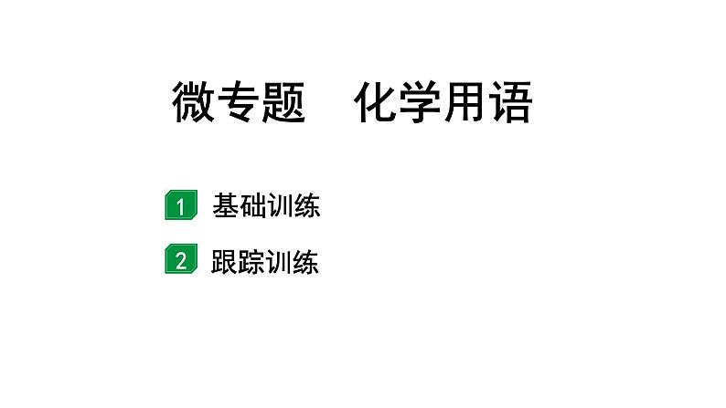 2024山东中考化学二轮专题复习 微专题 化学用语（课件）01