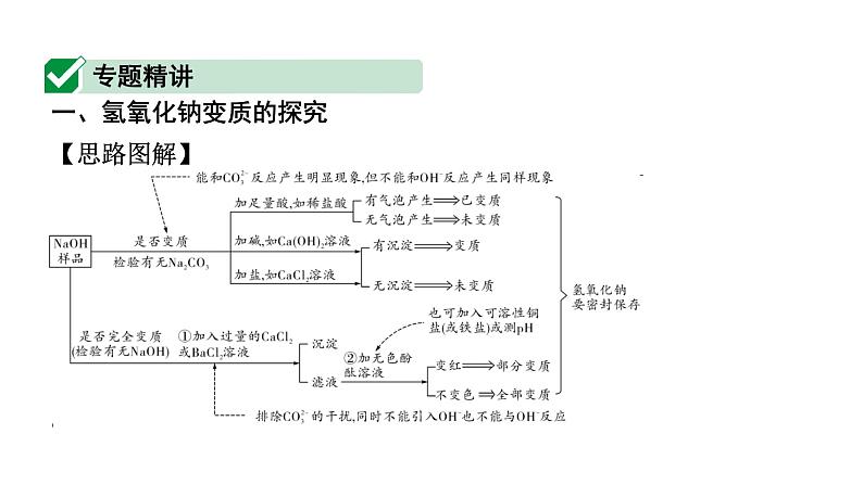 2024山东中考化学二轮专题复习 微专题 碱质变的探究（课件）02