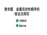 2024山东中考化学二轮专题复习 微专题 金属活动性顺序的验证及探究（课件）