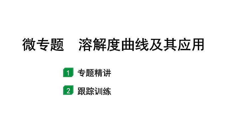 2024山东中考化学二轮专题复习 微专题 溶解度曲线及其应用（课件）01