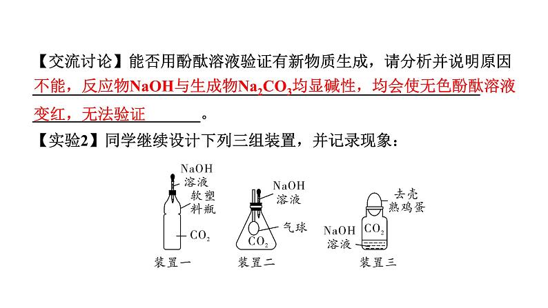 2024山东中考化学二轮专题复习 微专题 无明显现象的探究（课件）07