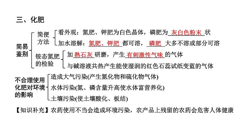 2024山东中考化学二轮专题复习 微专题 盐和化肥的基础知识（课件）08