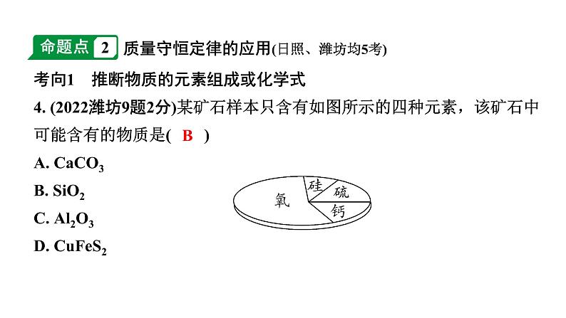 2024山东中考化学一轮复习 中考考点研究 第五单元 化学方程式（课件）第7页