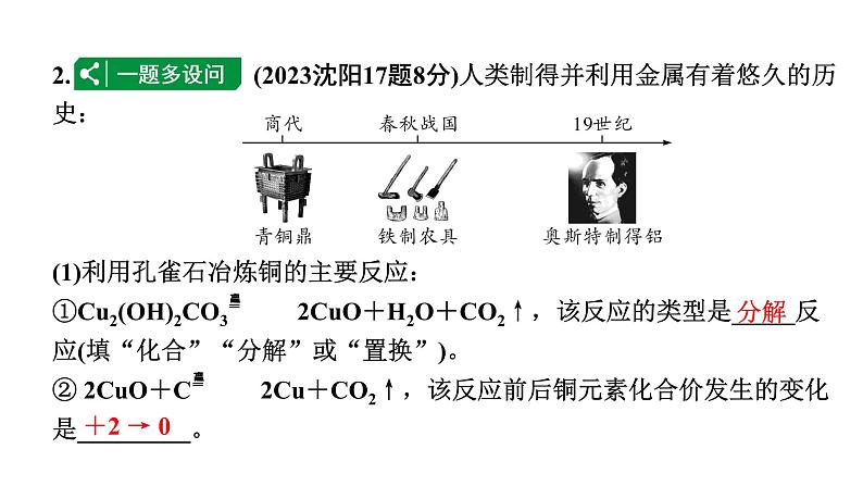 2024沈阳中考化学二轮专题突破 金属矿物  铁的冶炼  金属防护和废金属回收（课件）第3页