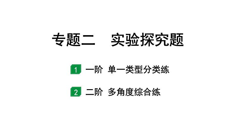 2024沈阳中考化学二轮专题突破 专题二  实验探究题（课件）第1页