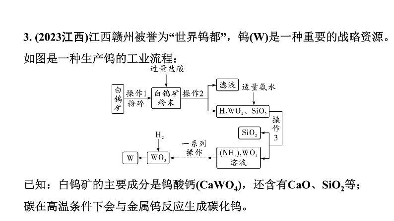 2024四川中考化学二轮复习 专题四  流程图题（课件）第7页