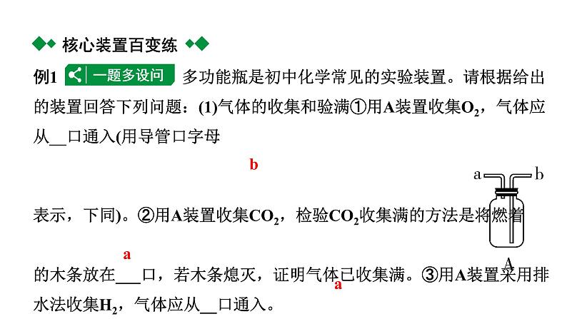 2024四川中考化学二轮复习微专题7 混合气体的处理 （课件）第8页