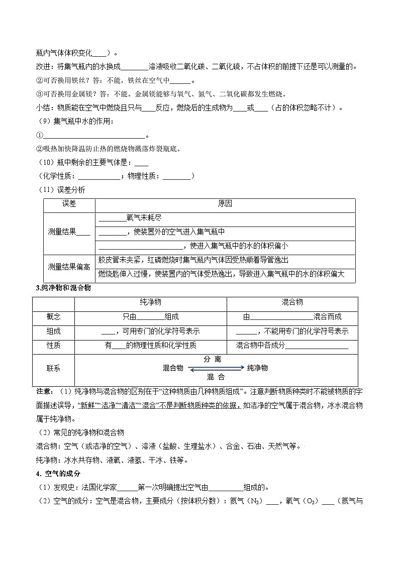 第05讲 空气的组成（原卷版）第3页