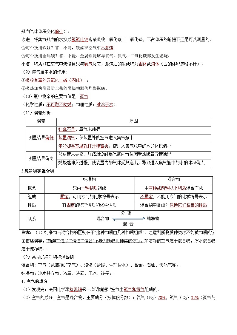 第05讲 空气的组成（解析版）第3页