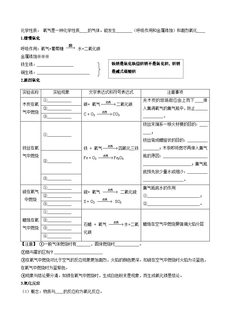 第06讲 性质活泼的氧气（原卷版）第2页