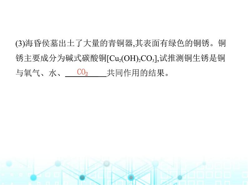 沪教版初中九年级化学上册专项素养综合练(八)课件第8页