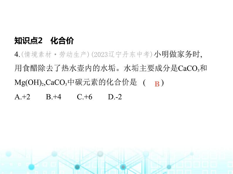 沪教版初中九年级化学上册第3章物质构成的奥秘第3节第1课时化学式与化合价课件第6页