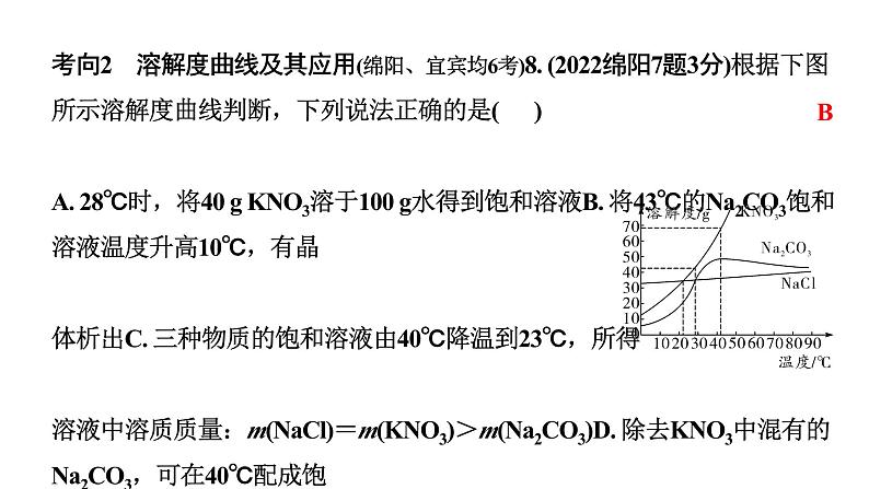 2024四川中考化学一轮复习 第九单元 溶液（课件）08