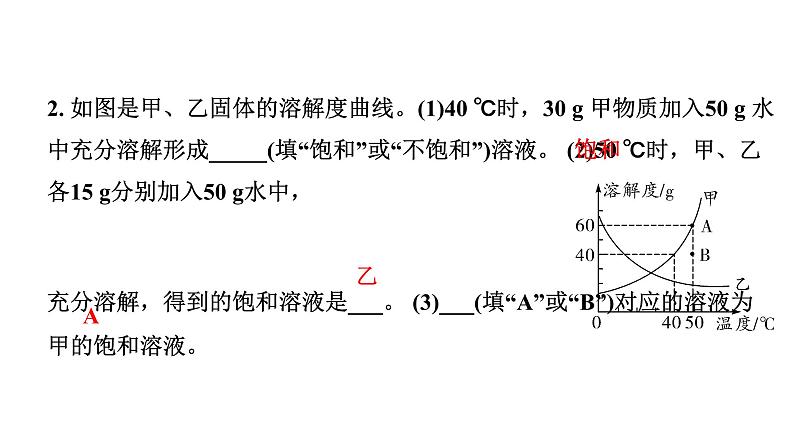 2024四川中考化学一轮复习 微专题8 溶解度曲线及其应用（课件）第6页