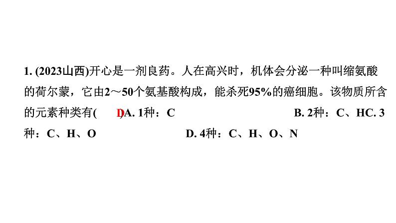 2024长沙中考化学二轮复习全国视野 推荐题型 （课件）第4页